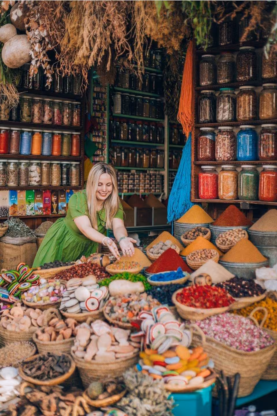 Private courtyards at Villa des orangers, Morocco